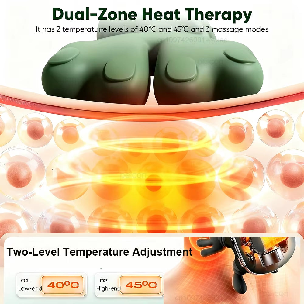 Shoulder Neck Massager Portable Heated Cervical Neck Massager for Pain Relief Muscle Relax Simulating Human Hands Neck Massager