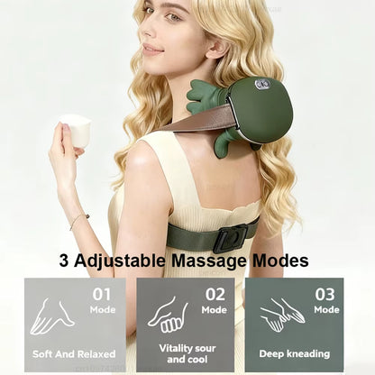 Shoulder Neck Massager Portable Heated Cervical Neck Massager for Pain Relief Muscle Relax Simulating Human Hands Neck Massager