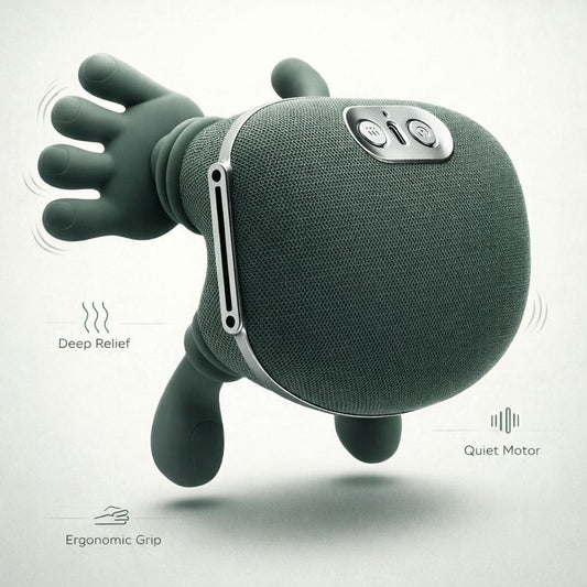 Heated neck massager with bionic hands