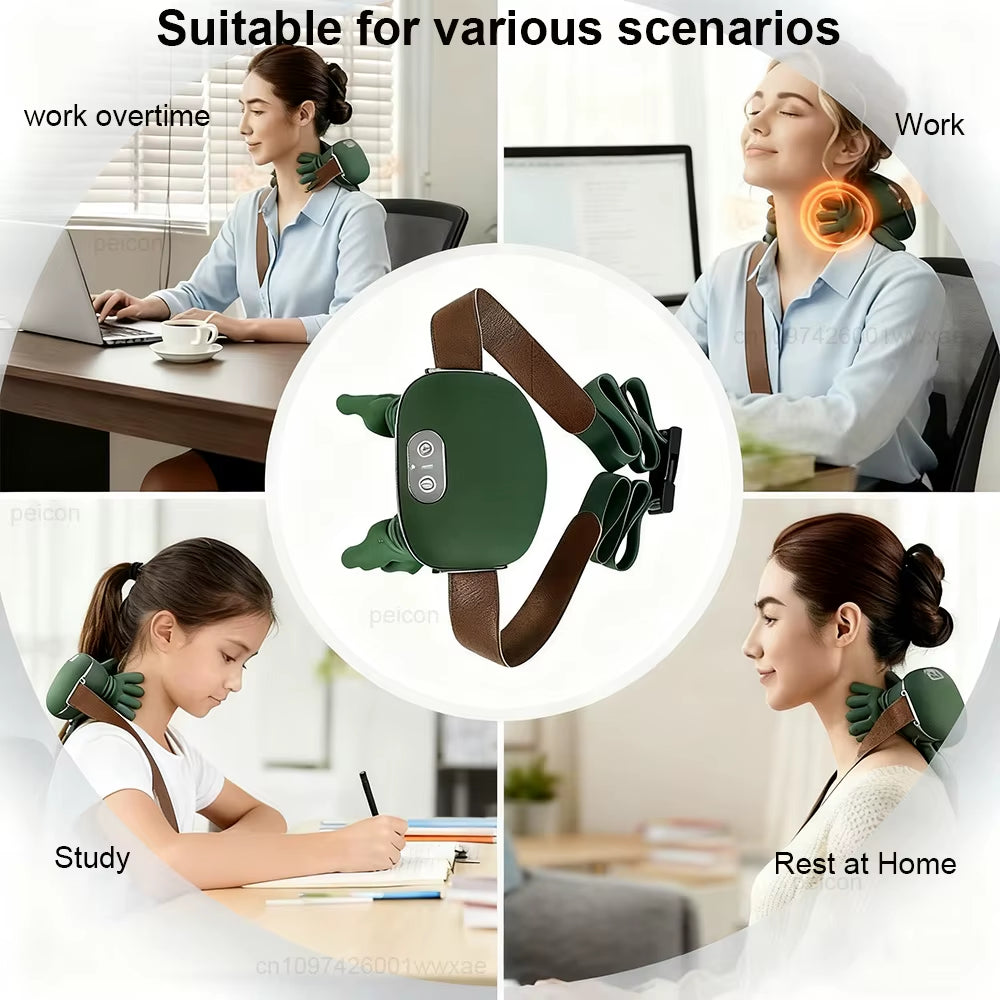 Shoulder Neck Massager Portable Heated Cervical Neck Massager for Pain Relief Muscle Relax Simulating Human Hands Neck Massager